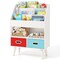 Toddlers Bookshelf with Open Compartment and Two Fabric Drawers - 25" x 12" x 36"